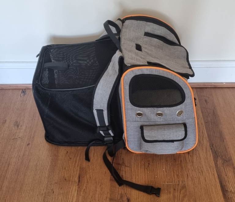 Pet Carrier Backpack Transparent/See through Extendable back