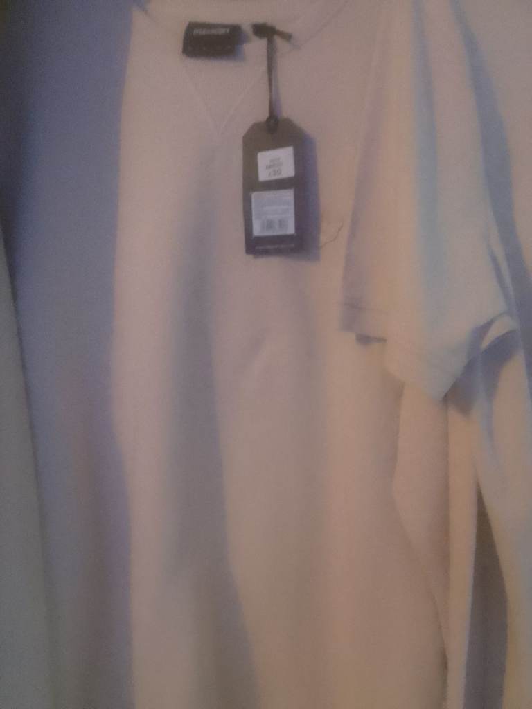 New White Mens Polo Shirt with Tags