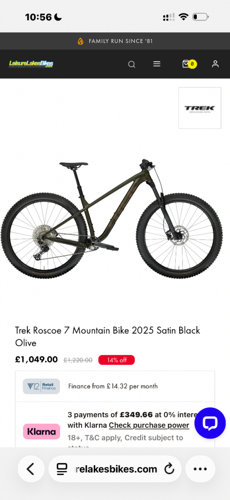 Trek roscoe 7 mountain bike 2025