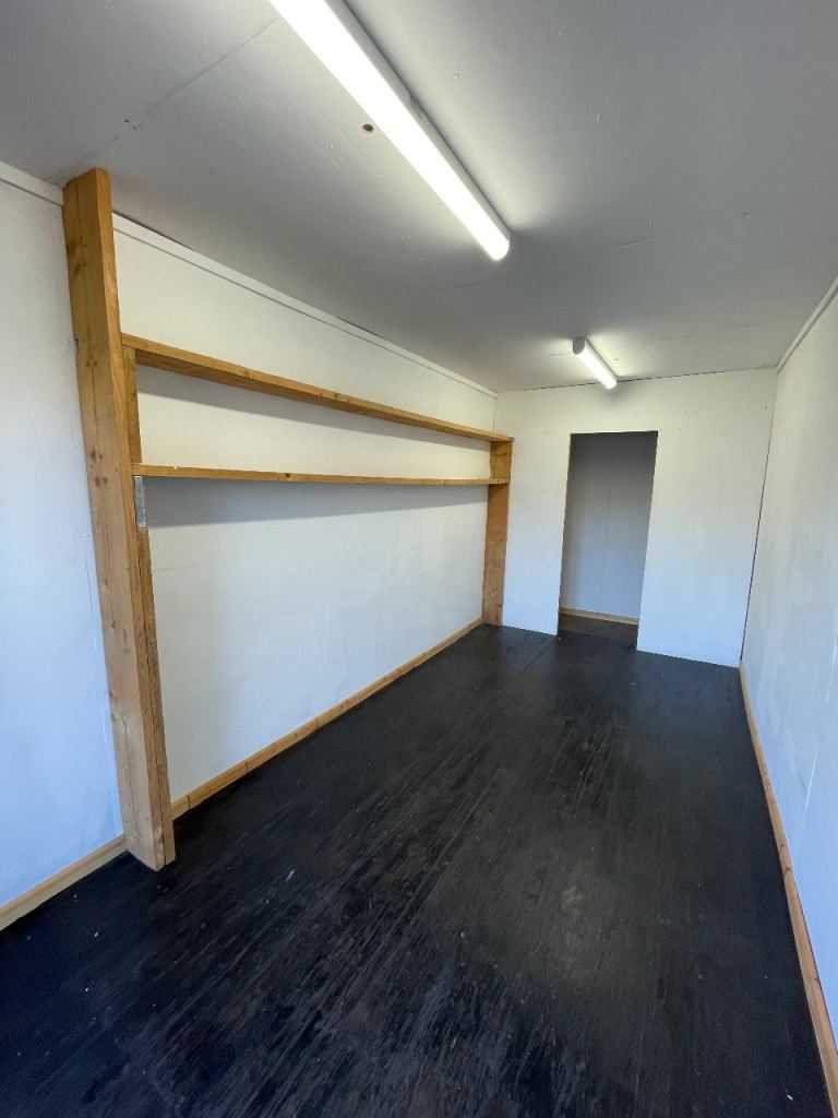 Shipping container studio to rent at Railway Gardens, Splott