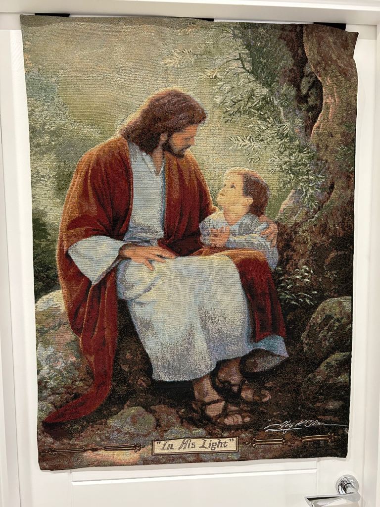 ‘In His Light’ - Woven Religous Christian Tapestry