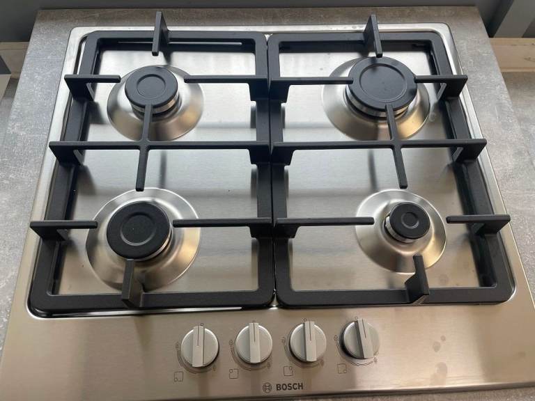 Bosch PGP6B5B90 Serie 4 Stainless Steel 60cm Gas Hob - EX DISPLAY