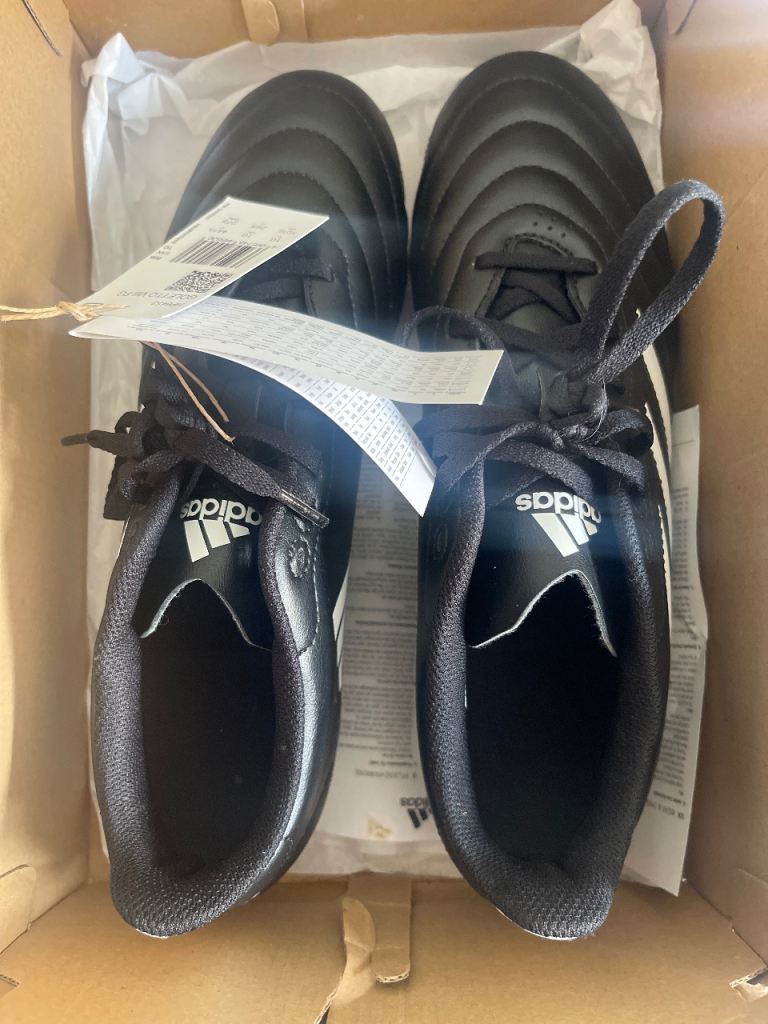 Adidas Football Boots – Size 10 Black, New with Tags