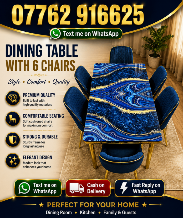 Dining Table with 6 chairs