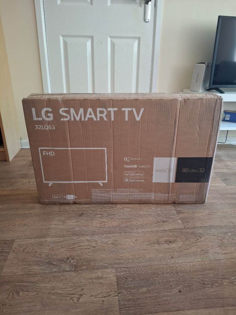 32" smart tv unused, still in the box
