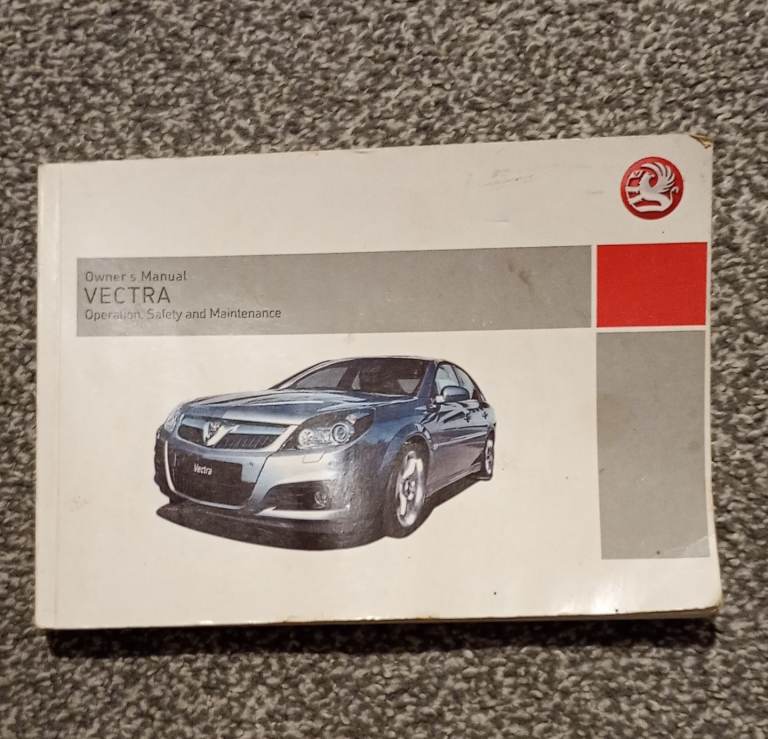 Vauxhall Vectra c hand book 