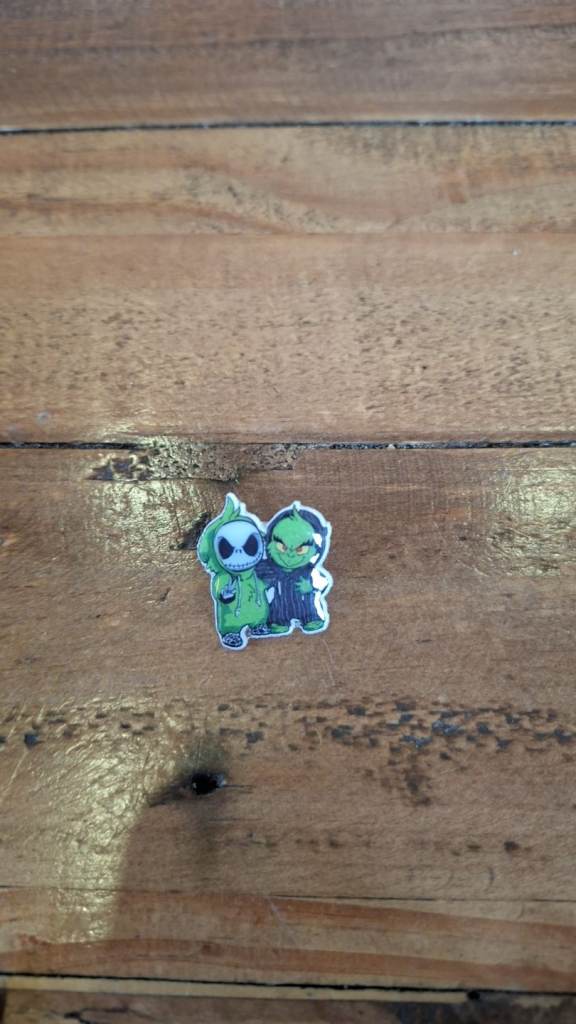 Grinch & Jack Skellington Pin Badge