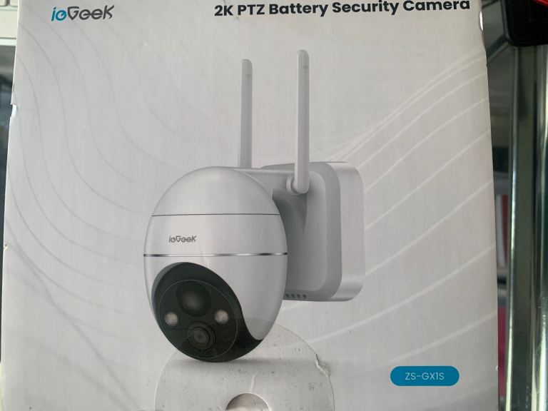 Iegeek 2K 360° Wireless Security Camera Outdoor with Night Vision, Rechargeable