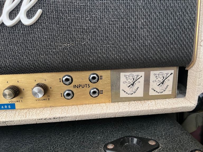 Marshall 1960s-70s 100 watt Super bass amp plus Marshall 100 watt white amp chassis 