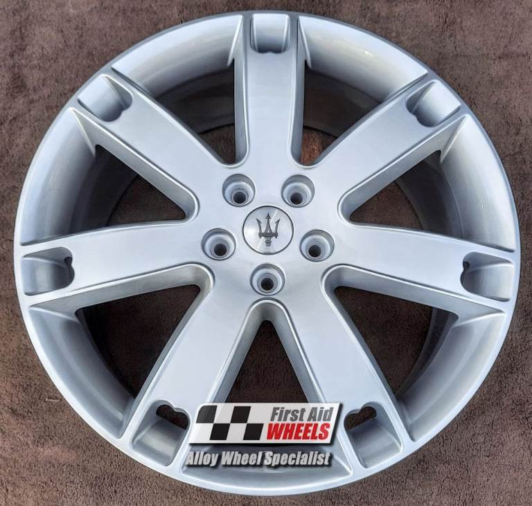 R562S Swap MASERATI QUATTROPORTE 4x 20'' GENUINE 7 SPOKE SILVER ALLOY WHEELS