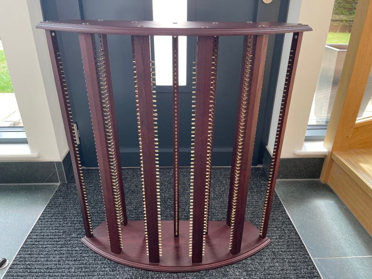 Stands Unique solid hardwood CD/DVD storage unit
