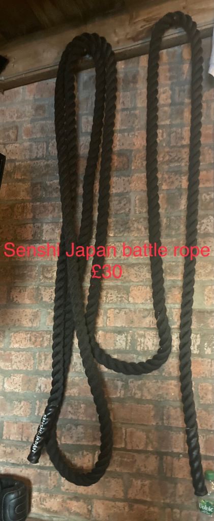 Senaki Japan Battle Rope – Black, Good Condition