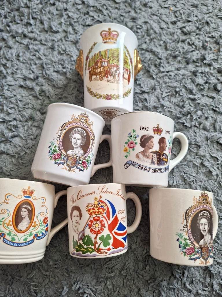Coronation china mugs