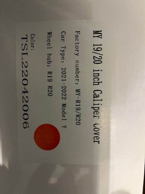 Brake Caliper Covers for Tesla Model Y - Aluminum in Red