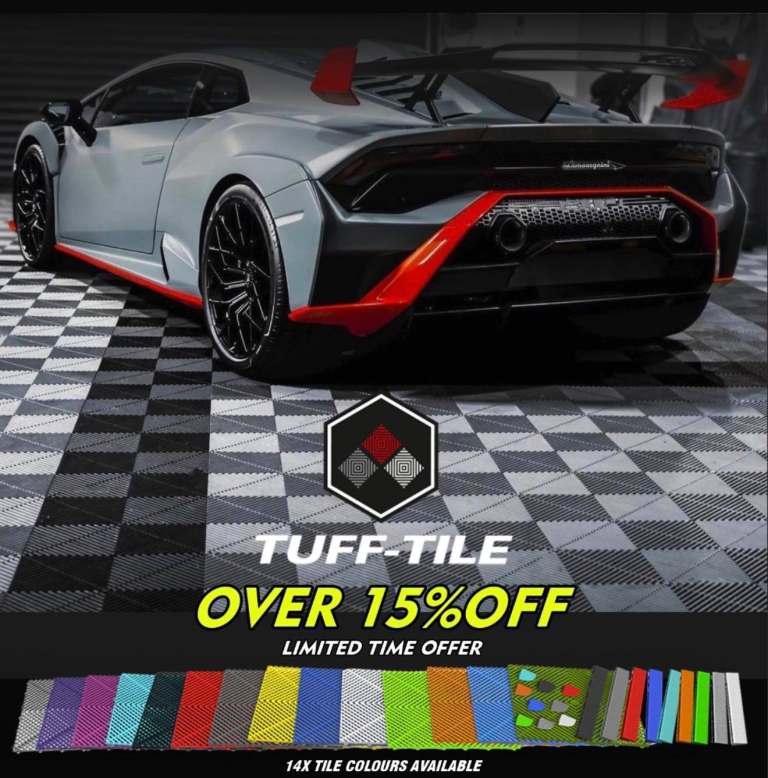 Tuff Tile Purple Tiles Garage Showroom Shed Gym Flooring Tiles