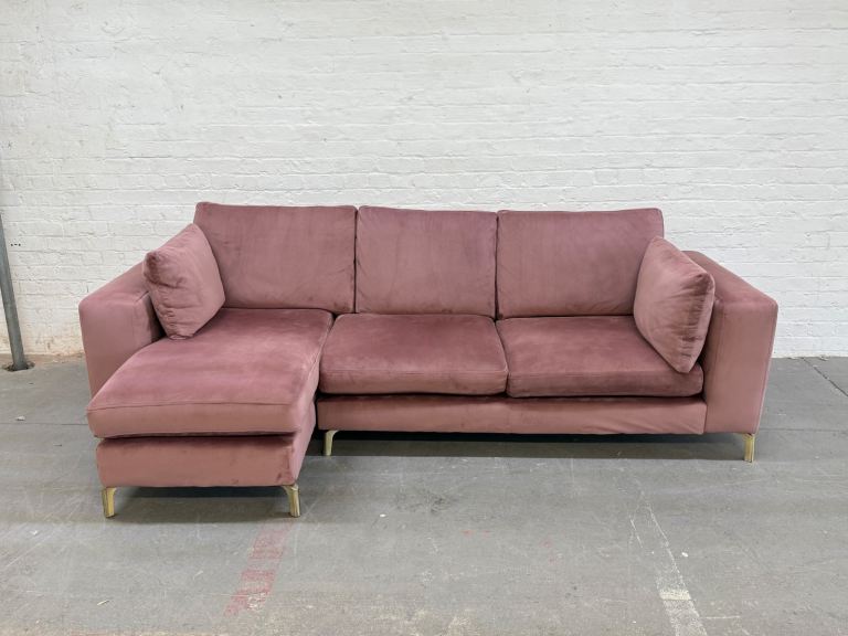  DFS Daisy Plush Velvet Corner Sofa RRP: £1,699