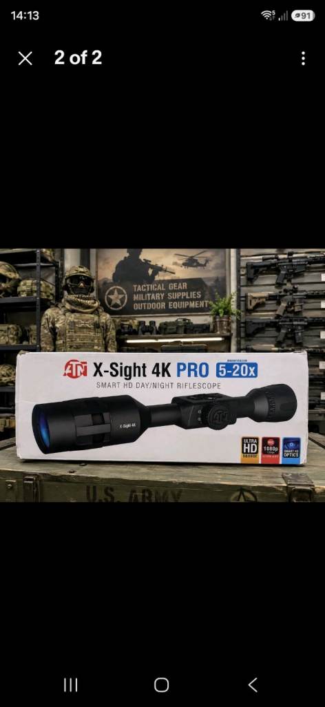 ATN X-Sight 4K Pro 5-20x Digital Night Vision Scope