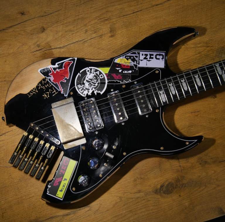 Custom Cyberpunk 2077 guitar 