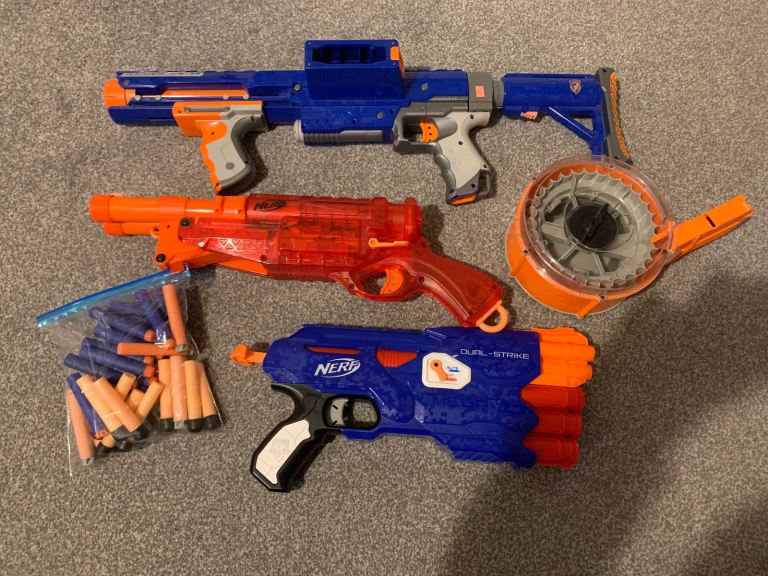 Nerf Blaster Bundle Raider CS-35 Duel Strike and Barrel Break 