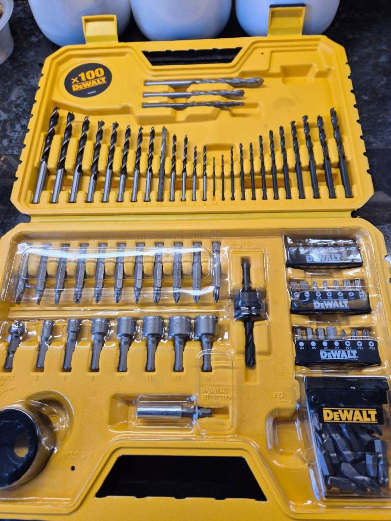 Dewalt 1100 pce drills n bits