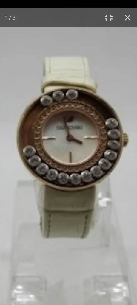 The Swarovski Lovely Crystals White Rose Gold Tone Ladies Watch (model 1187023)