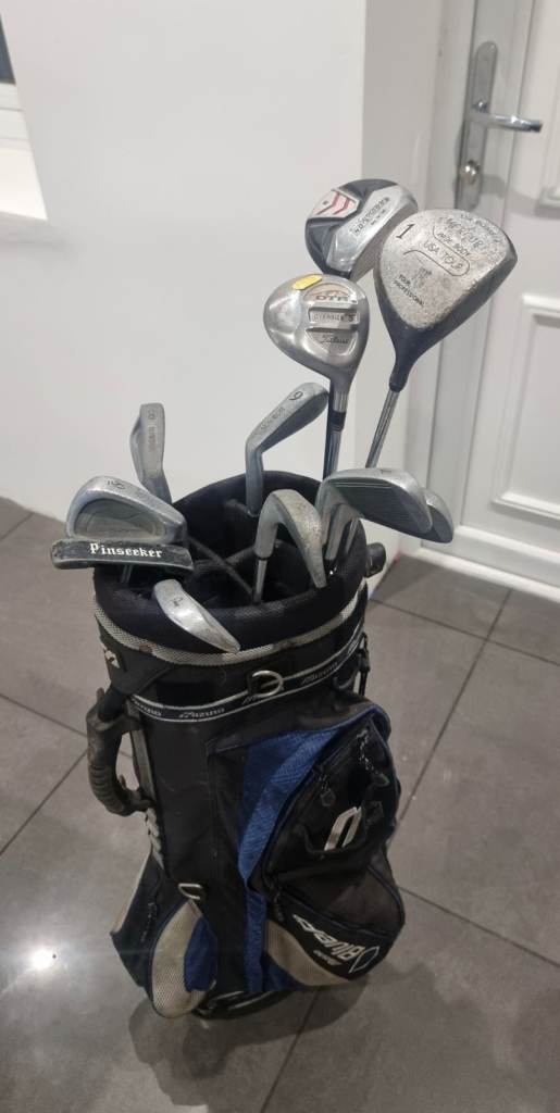 Golf clubs and bag set