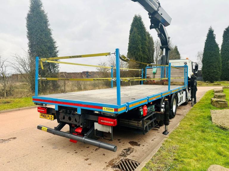 2016 (66) DAF CF 460 8X2 RLA & STEER FLAT, HIAB 658 REMOTE CRANE, SLPR, EURO 6