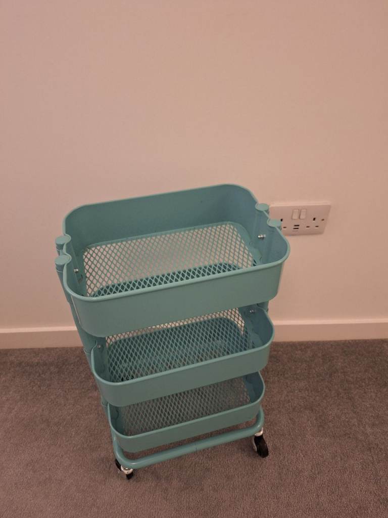 RÅSHULT trolley 38x28x65 turquoise