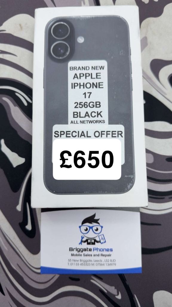 BRAND NEW Apple iPhone 17 256GB Black - ALL NETWORKS
