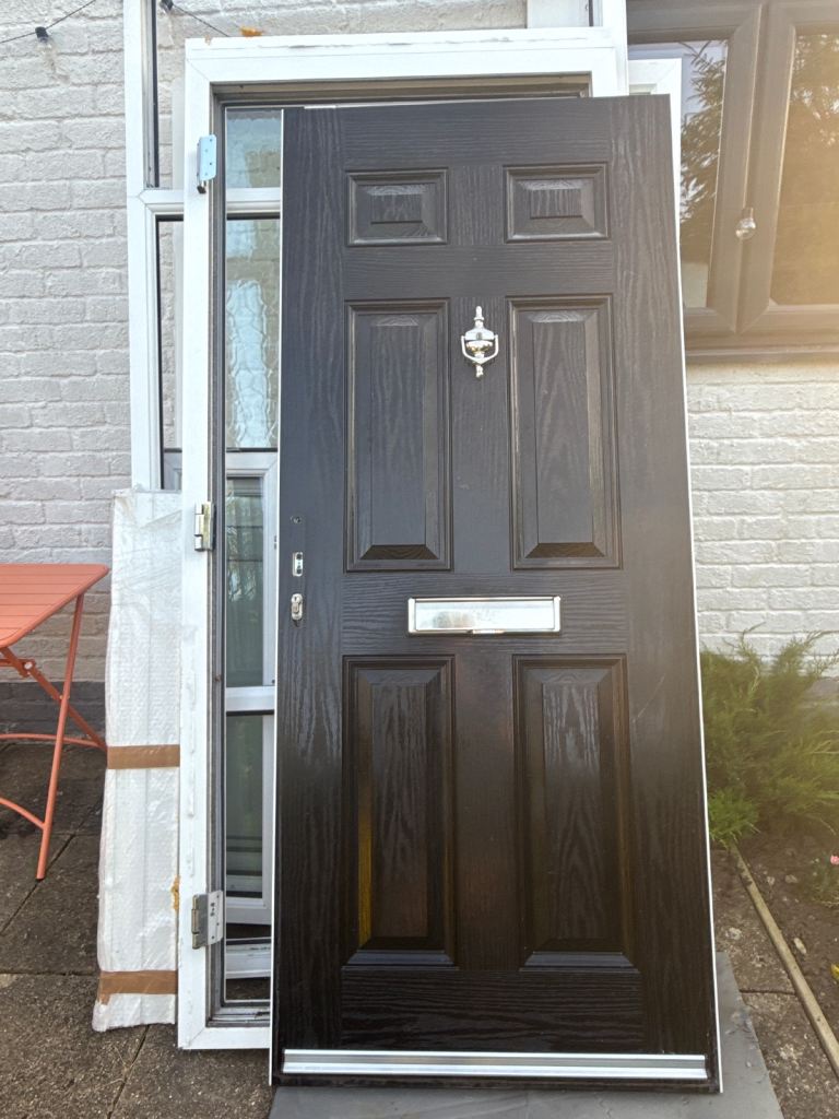 Black composite door 