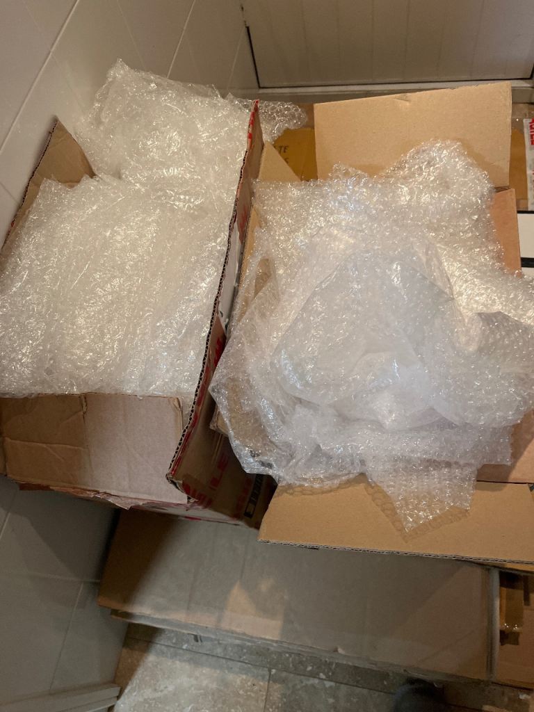 FREE cardboard boxes and bubble wrap 