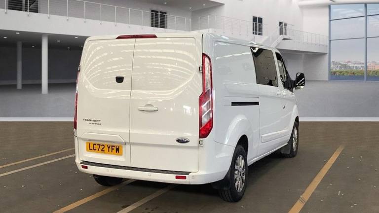 2023 Ford Transit Custom Crew Van Double Cab Limited L2 H1 Tdci 130 PS LWB 320 . Stunning 72 Plat...