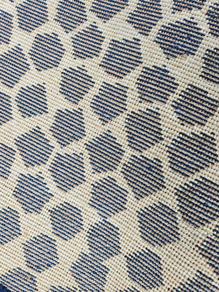 IKEA 'Flong' blue and white circular rug / carpet £5 Bargain!