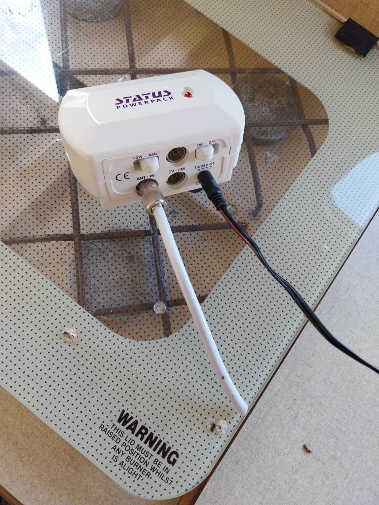 Status caravan TV aerial booster box 