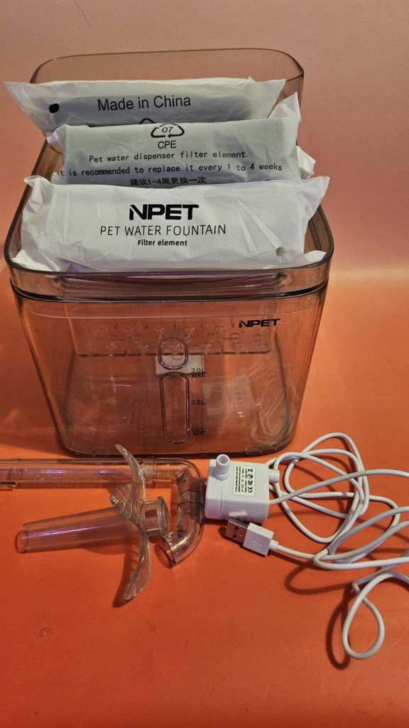 NPET  Pet Water Fountain, 101oz/3L 