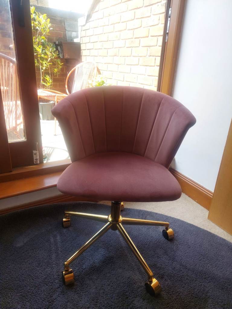 image for pink office chair lounge chair kids room chair NEW