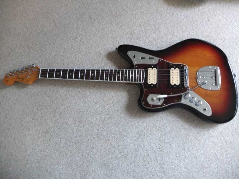 Fender Kurt Cobain Jaguar 3 colour sunburst  NOS Left Handed guitar 2016   TGI Extreme Gigbag