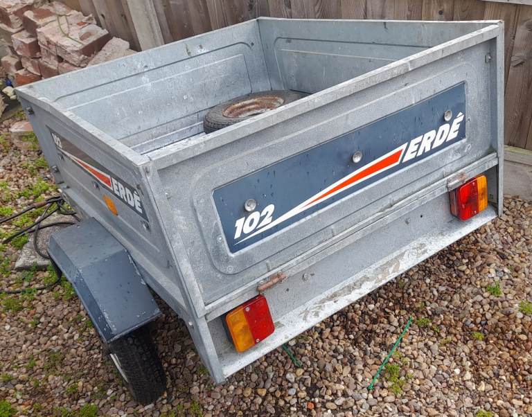 Erde 102 Trailer. tipping trailer. idea camping, tip runs 