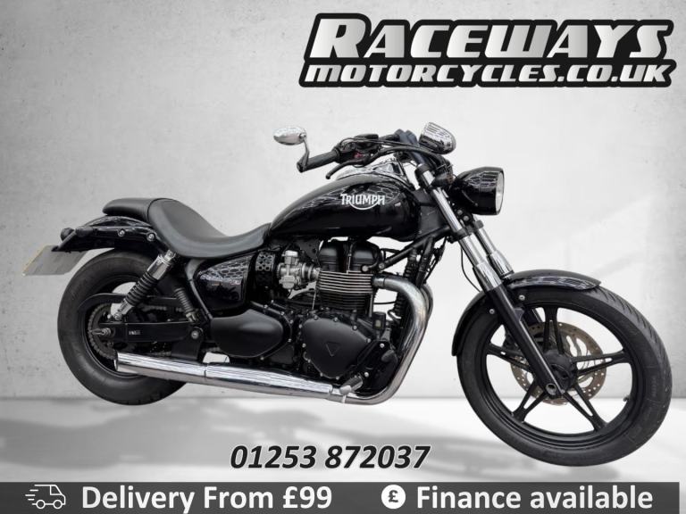 TRIUMPH SPEEDMASTER 865 2015 15 REG 5,674 MILES BLACK USED MOTORCYCLE 865CC