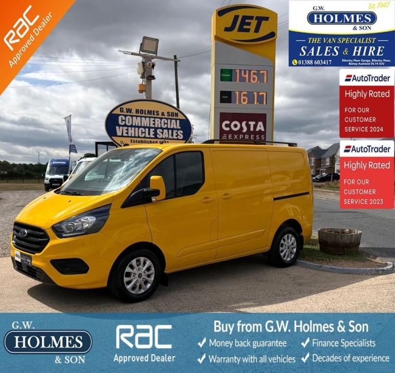 2022 Ford Transit Custom LEADER 2.0 TDCI 340 130 BHP L1 H1 WITH TAILGATE **DIRECT AA CONTRACT** P...
