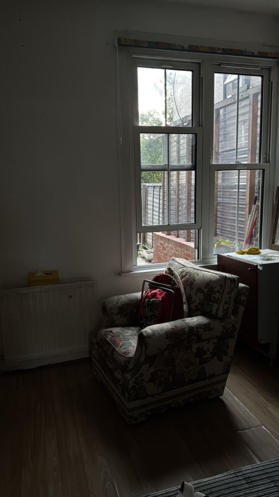 Floral Armchair – Fair Condition, Ready for a New Home