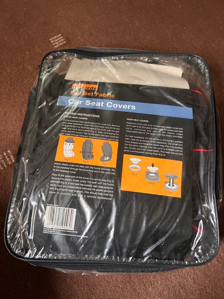 Halfords Car Seat Covers Front  New  One size