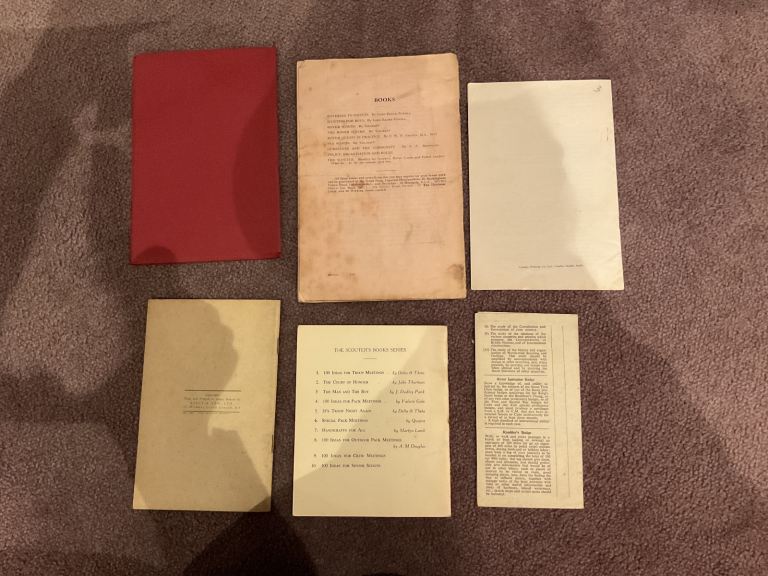 image for 6 vintage Rover scout handbooks