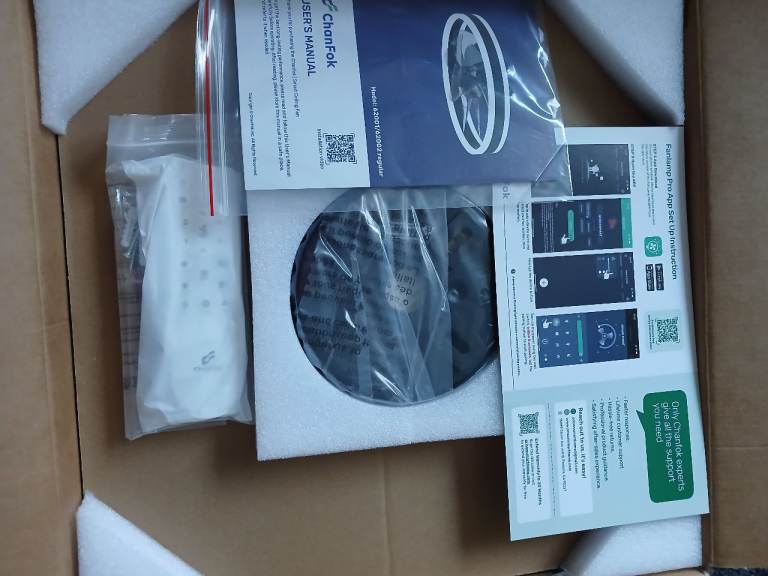 CHANFOK 16 Inch Smart Ceiling Fan with LED Light and Remote