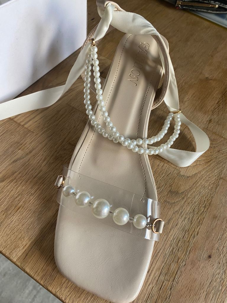 image for Glass type heeled sandals 