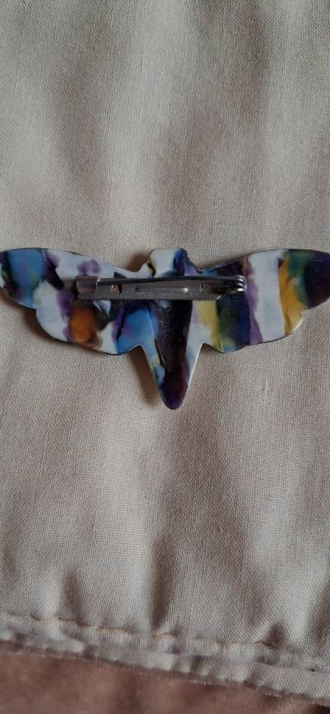 Colourful Moth Brooch / Pin - Unique Design