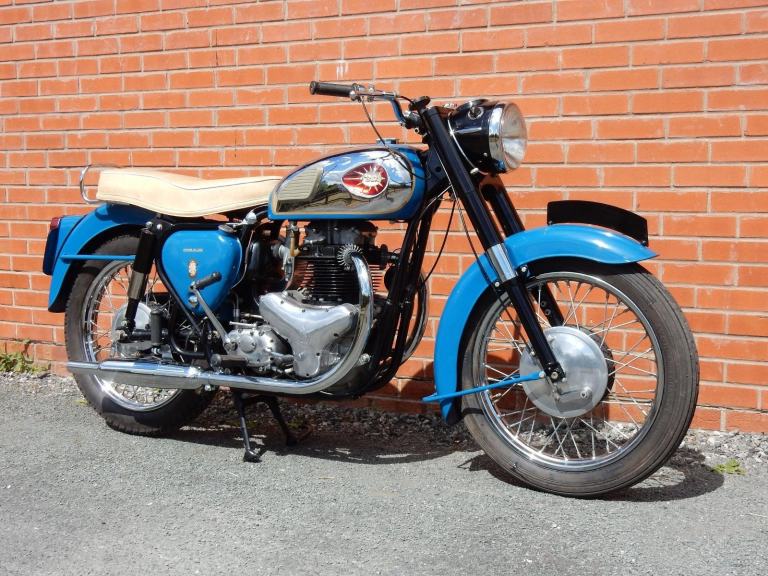 BSA A10 Golden Flash 650cc 1960 in stunning blue last owner 40 years