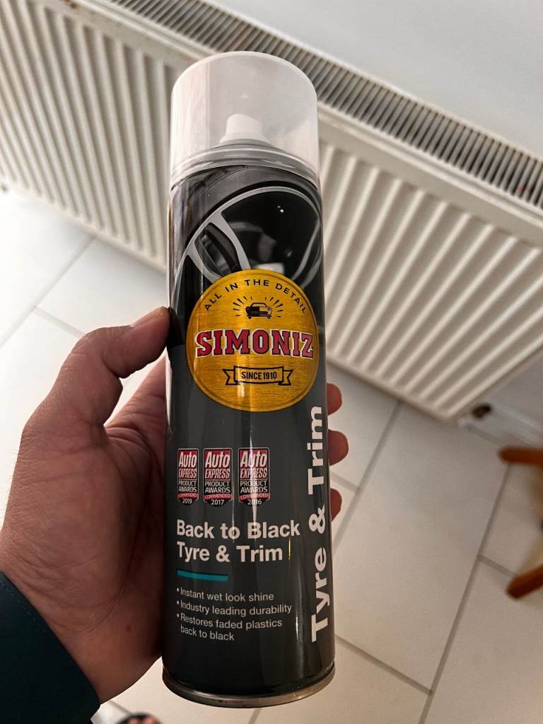 tyre and trim back to black