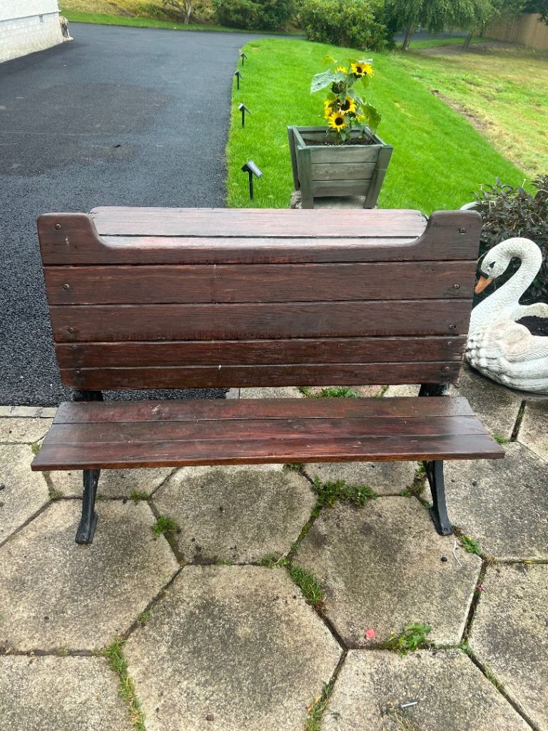 Vintage school bench/garden bench