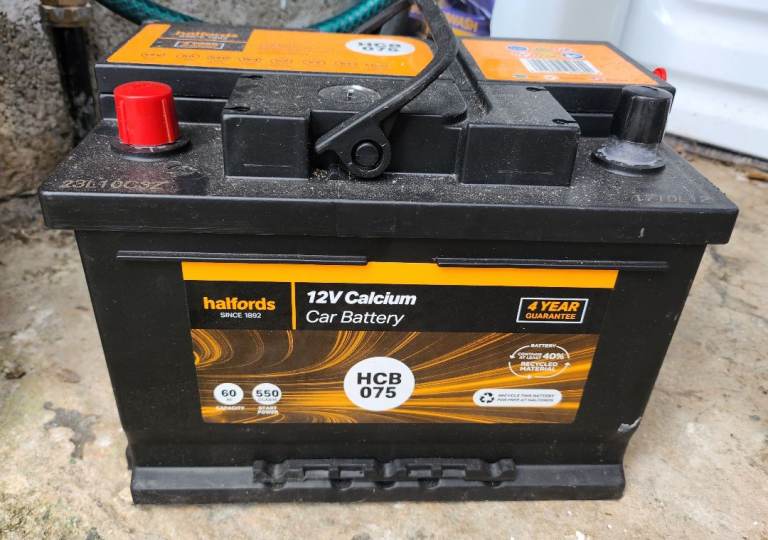 Almost new 12v car/van battery